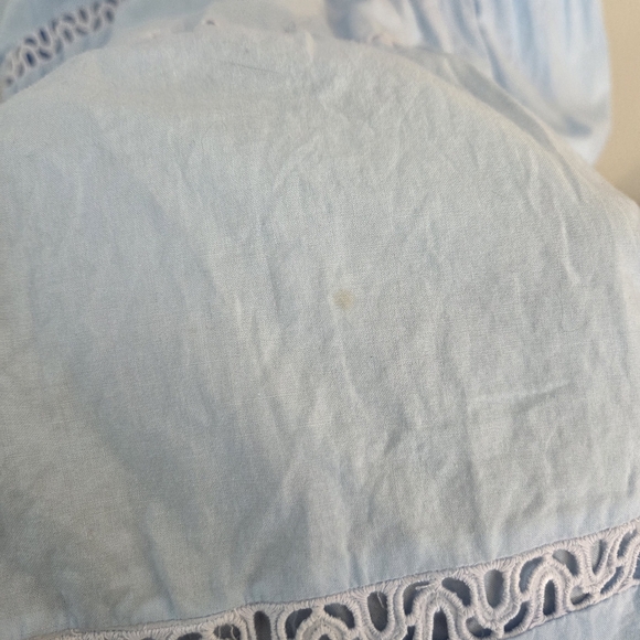 Baby Blue African Boubou Maxi Dress With Embroidery - Picture 10 of 10